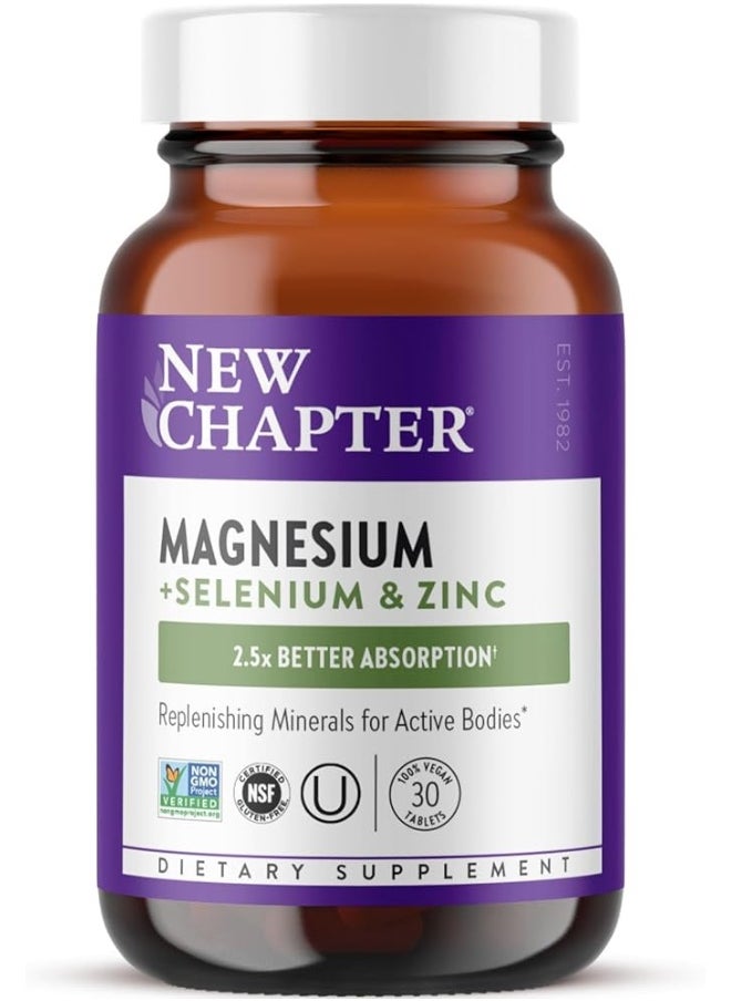 New Chapter Nc Magnesium + Selenium & Zinc 30 T  - Image 1
