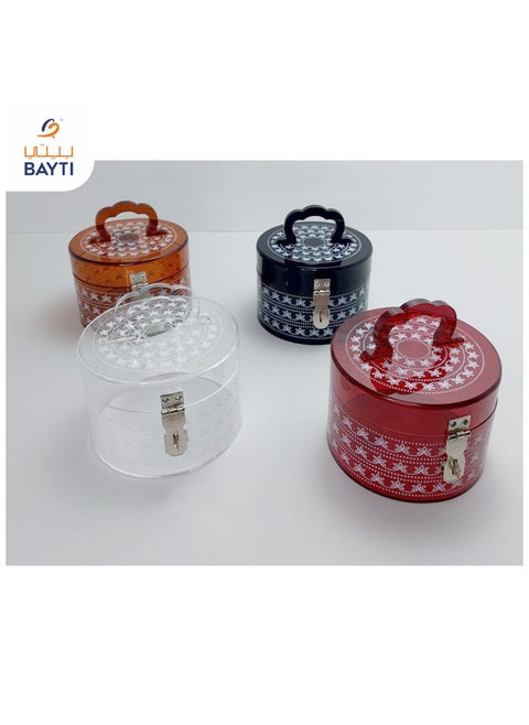 Cherry Round Box with Handle Mix Color Meduim