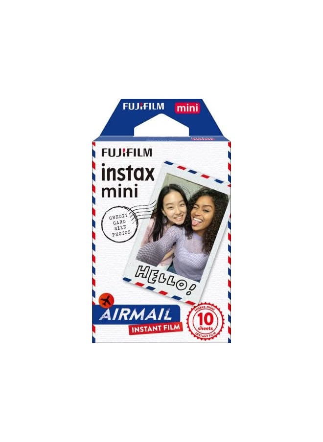 FUJIFILM Instax Airmail Mini Film -For Mini 9,Mini 11, Mini 90,Mini 70,Mini Link, Mini Liplay 10 Shot Pack-White  - Image 2