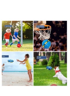 Generic Magic Portable Flying Saucer Toy for Pets and Kids with 6 Color Lights Stress Relief Throwing Disc Toy for Kids Outdoor Sports Training Multicolor  - Image 5
