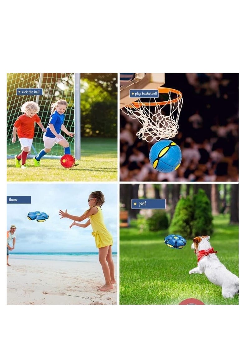 Magic Portable Flying Saucer Toy for Pets and Kids with 6 Color Lights Stress Relief Throwing Disc Toy for Kids Outdoor Sports Training Multicolor  - Image 5