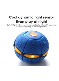 Generic Magic Portable Flying Saucer Toy for Pets and Kids with 6 Color Lights Stress Relief Throwing Disc Toy for Kids Outdoor Sports Training Multicolor  - Image 3