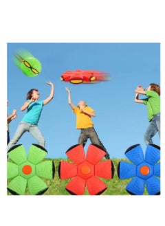 Generic Magic Portable Flying Saucer Toy for Pets and Kids with 6 Color Lights Stress Relief Throwing Disc Toy for Kids Outdoor Sports Training Multicolor  - Image 4