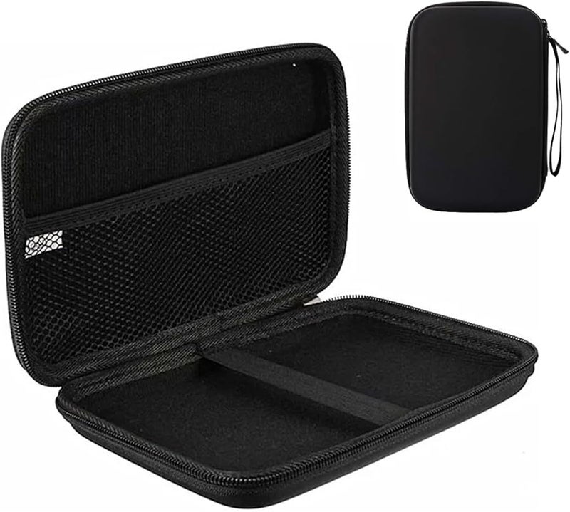Black Hard Shell GPS Carrying Case 7 Inch Shockproof Travel Storage Bag with Mesh Compartment - Image 3