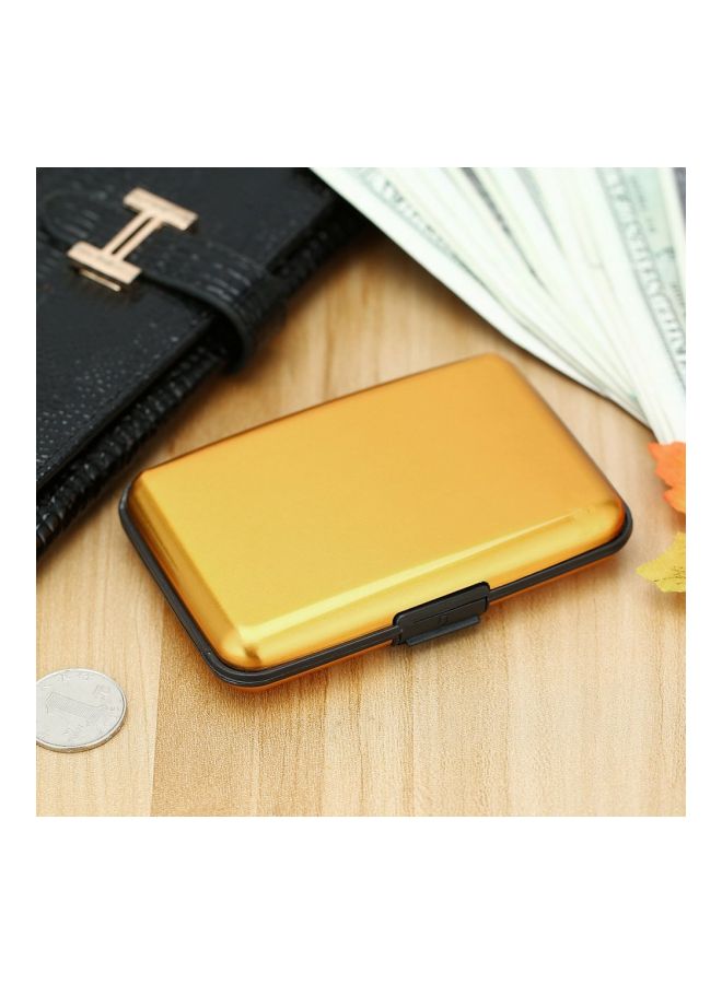 NIBEMINENT Aluminium ID Card Holder Gold - Image 2