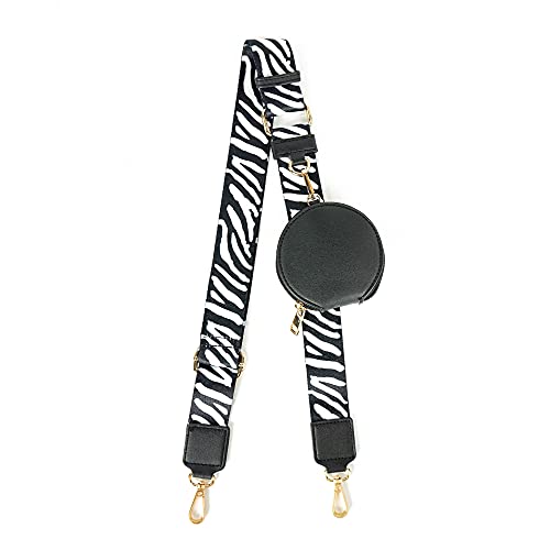 EVVE Wide Replacement Straps for Handbags with Coin Purse For Over Shoulder Crossbody Bag Guitar Style Adjustable Length - Image 1