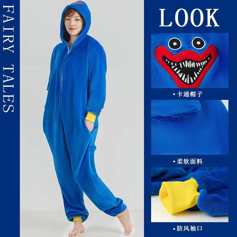 New Cartoon One-Piece Pajamas Animal Children'S Dinosaur Unicorn Performance Costume Sonic Furry Pajamas Batch - Image 4