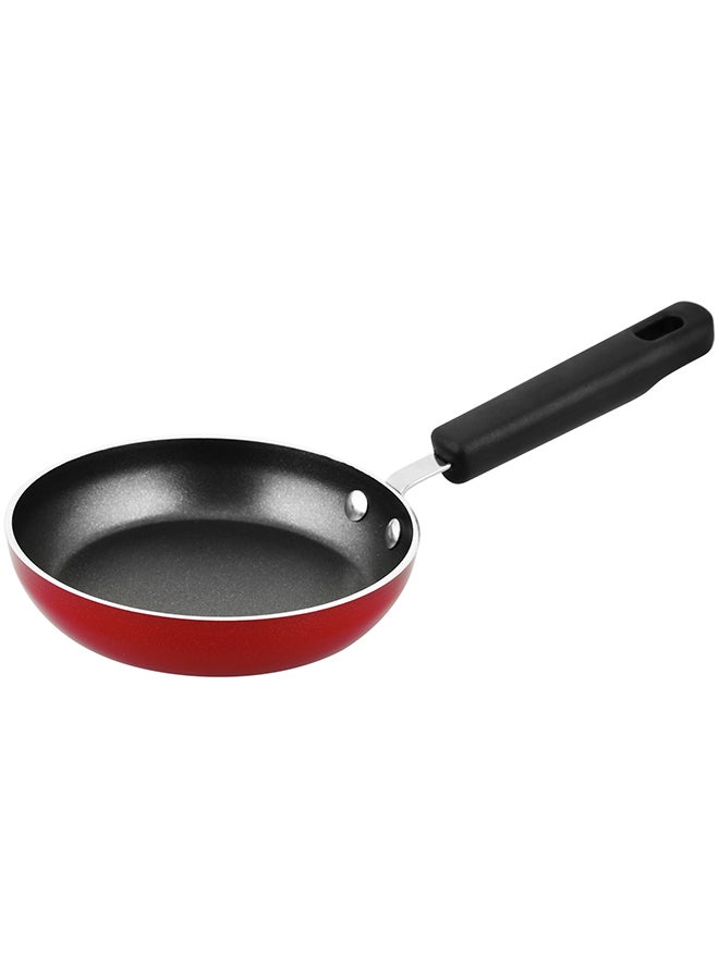Prestige Aluminium Non Stick Mini Fry Pan With Bakelite Handle Red 12cm - Image 1