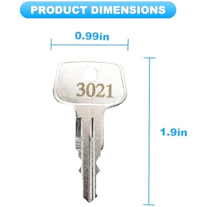 rayihni 3021 X-Cargo Roof Rack Key,Replacement Keys for Sears XCargo Karrite SportRack Carriers,XCargo Luggage Roof Key Karrite Ski Bike xcargo Carrier Skyline Sportrack XL(Code 3021-2 pcs) - Image 2