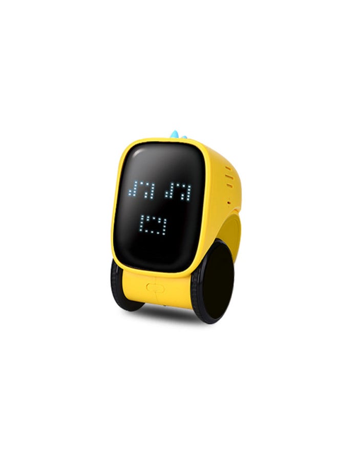 Smart Charging Robot Voice Control Dialogue Recording Induction Touch Early Education Programming Induction Toy-color:yellow  - Image 1
