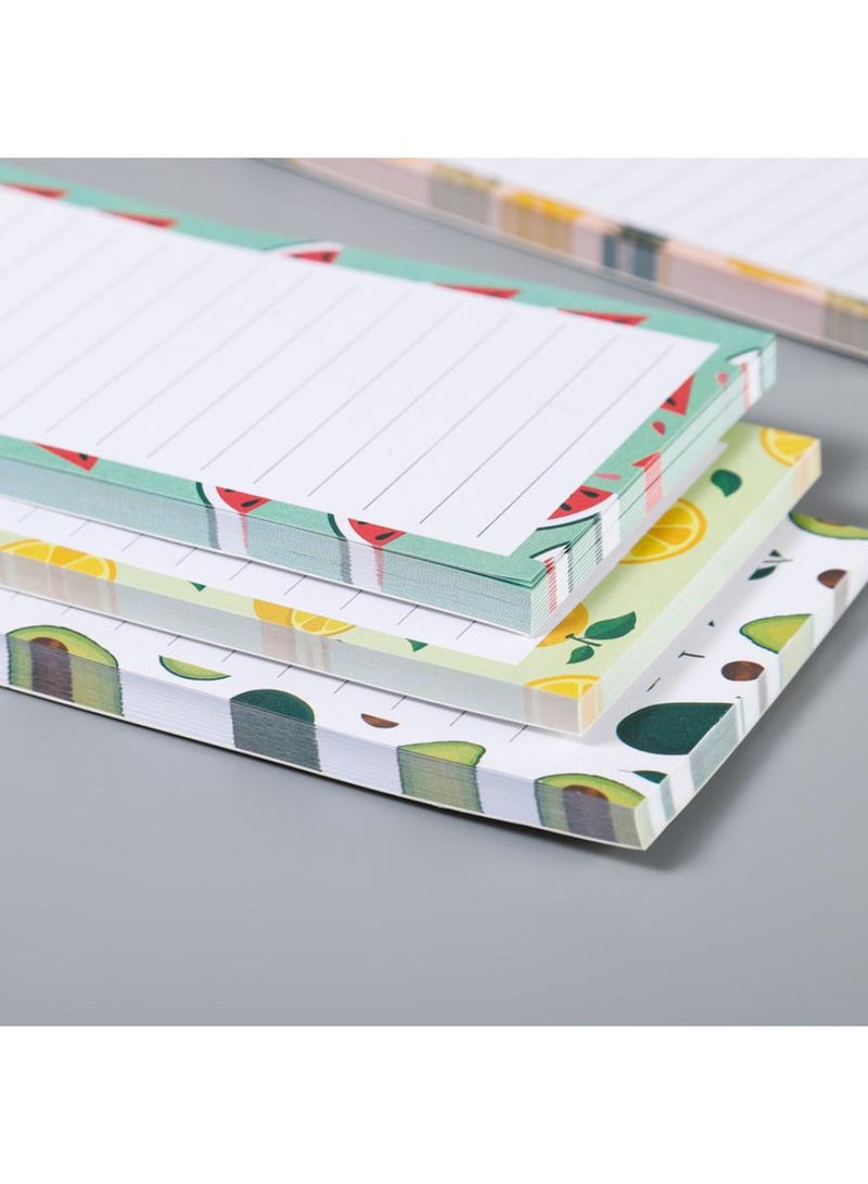  طائرة ورقية مفكرة مغناطيسية للثلاجة، لوحة مغناطيسية لقائمة البقالة، لوحة قائمة بقالة مغناطيسية بتصميم فاكهة للثلاجة، مفكرة لقائمة البقالة، قائمة التسوق، قائمة المهام، 60 ورقة لكل دفتر ملاحظات، 4 عبوات - Image 5