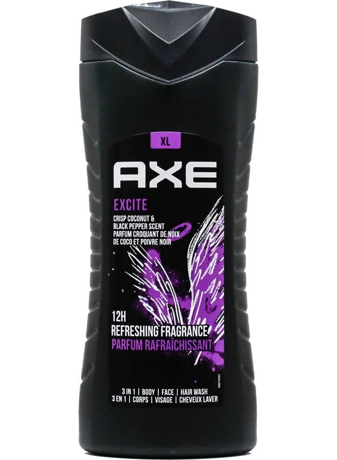 AXE Body Wash 12h Refreshing Fragrance 3-IN-1 Body, Face, Hair Wash, Variety of 6 scents - 13.5 fl Ounce (400 mL)