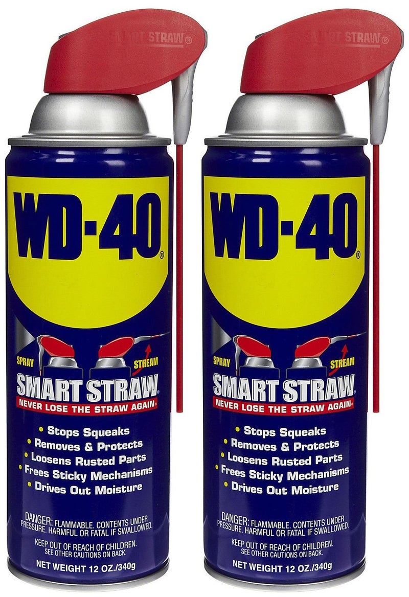WD-40 Lubricant, Smart Straw Can, 12 oz-2 pk - Image 1
