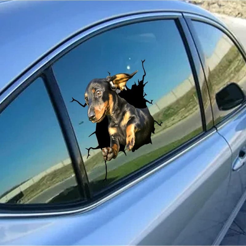 ويوبلز ملصق سيارة "كلب متشقق" رقم 6 (D) - Image 5