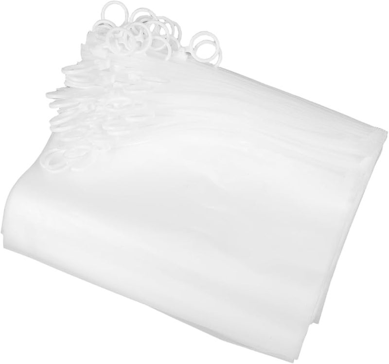 Small Zippered Makeup Bag 50pcs Semi Transparent Toiletry Organizer For Women Travel Storage Pouch - Image 1