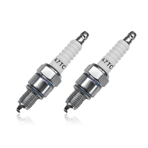 Wevdn 2PCS Spark Plug A7TC Spark Plug for GY6 50cc 70cc 90cc 110cc 125cc ATV Scooter Dirt Bike Moped Go Kart Racing Bike Spark Plugs A7TC Compatible with C7HA C5HA PZ7HS S102F Z12 - Image 1