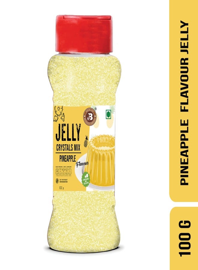 Brew Lab Jelly Crystals Mix Powder For Making Jelly - Pineapple Flavor | Easy To Make | Ready To Eat | No Gelatin - 100 Gm - Image 2