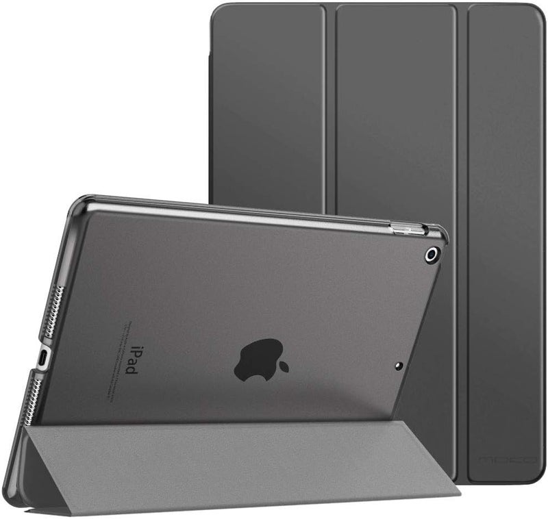 MoKo Case Fit New iPad 9th Generation 2021/8th Generation 2020/7th Gen 2019, iPad 10.2 Case - Slim Smart Shell Stand Cover with Translucent Frosted Back Protector, Space Gray - Image 1