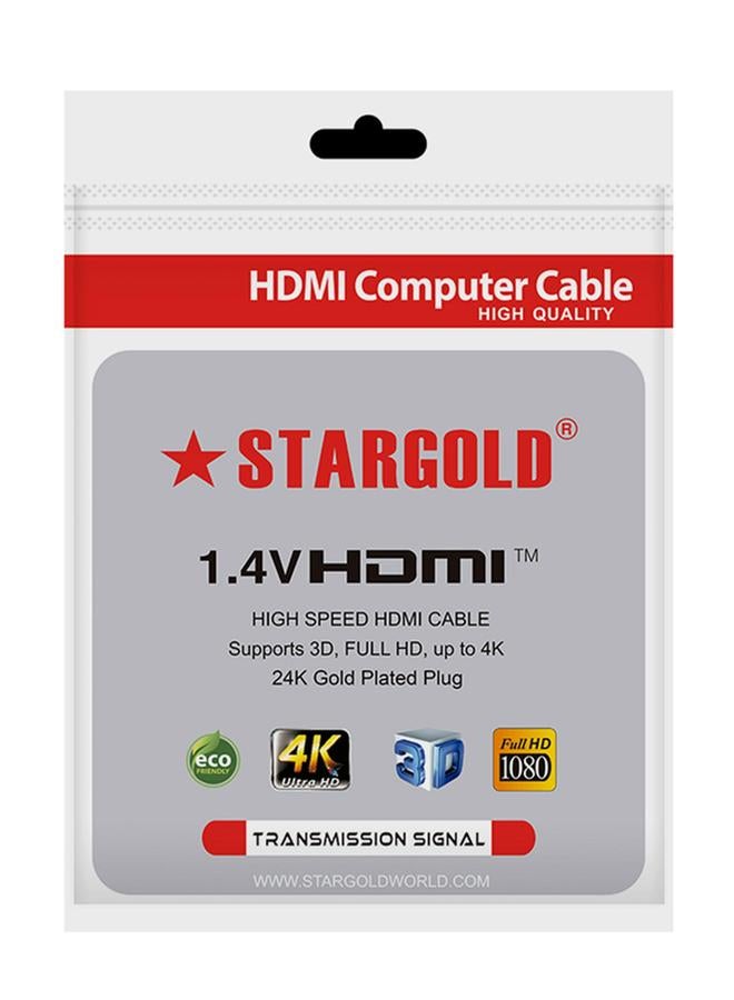Stargold High Quality 1.4VHDMI High Speed HDMI Cable Supports 3D, FULL HD, up to 4K 24K Gold Plated Plug 20M - Image 2