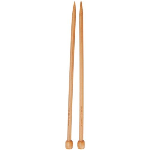 ChiaoGoo Single Point 9 inch (23cm) Bamboo Dark Patina Knitting Needle Size US 13 (9mm) 1031-13 - Image 1