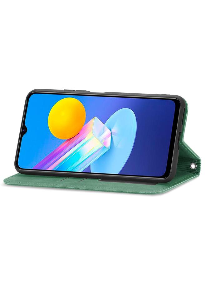 إيروريكس جراب لهاتف vivo Y72 5G جراب جلدي مغناطيسي أفقي قابل للطي مع حامل وفتحات للبطاقات ومحفظة وإطار للصور - Image 4