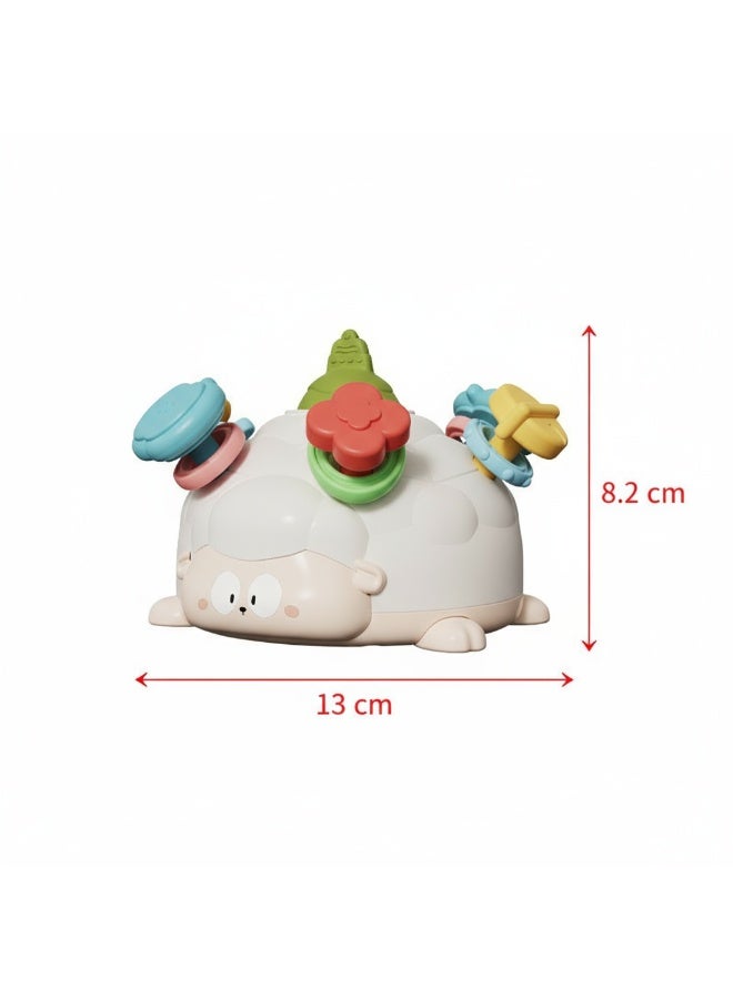 Baby rattle toys Baby rattle teether Early education cognitive toys Montessori Learning Animal Busies Ball Toy  Hand Eye Coordinate Training Suitable for babies aged 0-3 years - Image 2