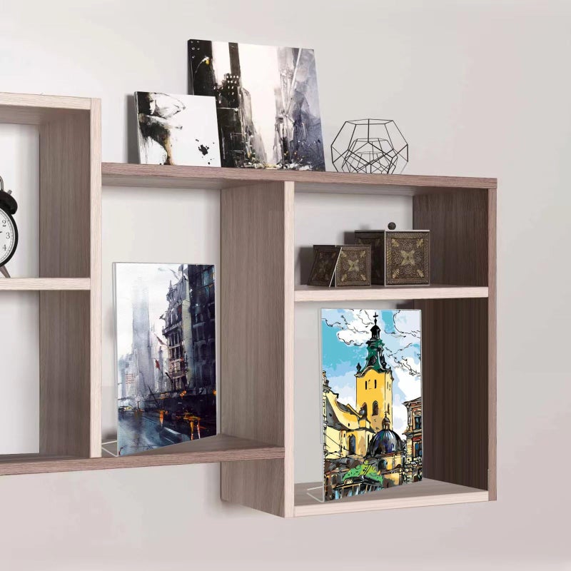 Bolidery 8x10 Acrylic Picture Frames  Set Of 6 Clear Acrylic Frameless Transparent Frame Gift for Desktop Display  Vertical Standing Picture or Display Sign Holder with Inserts for Home Office - Image 4