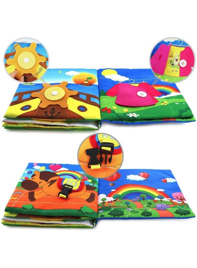 teytoy Infant Soft Book, Baby Books 6 to 12 Months, Cute Montessori Educational Newborn Baby Toys 0-3 Months, Nontoxic Fabric Touch & Feel Crinkle Cloth Books for Babies, Infants, Toddlers Visual Stimulating  - Image 3