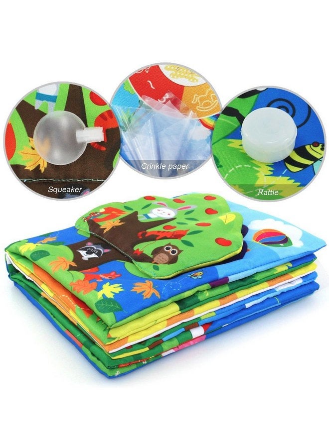 teytoy Infant Soft Book, Baby Books 6 to 12 Months, Cute Montessori Educational Newborn Baby Toys 0-3 Months, Nontoxic Fabric Touch & Feel Crinkle Cloth Books for Babies, Infants, Toddlers Visual Stimulating  - Image 4