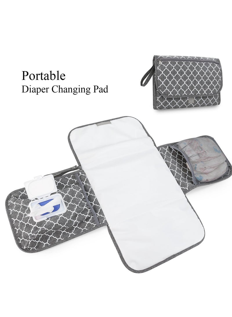 RedMapleTEK Foldable Diaper Bag for Going Out, Portable Baby Changing Pad - Image 1