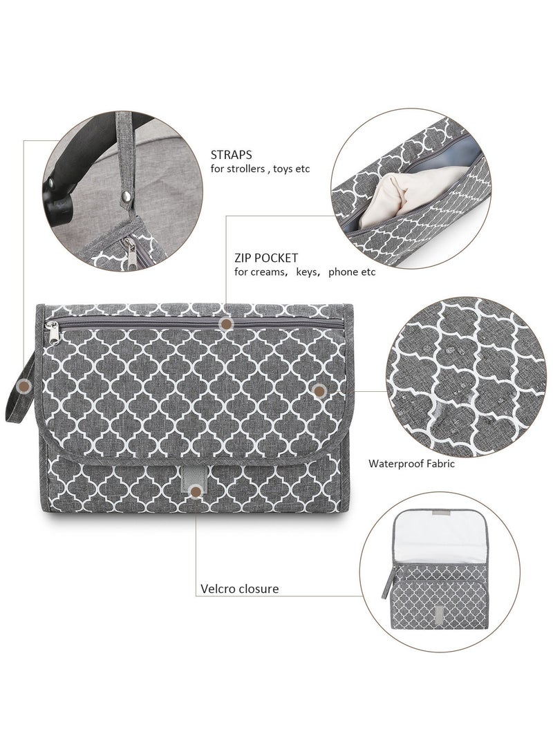 RedMapleTEK Foldable Diaper Bag for Going Out, Portable Baby Changing Pad - Image 2