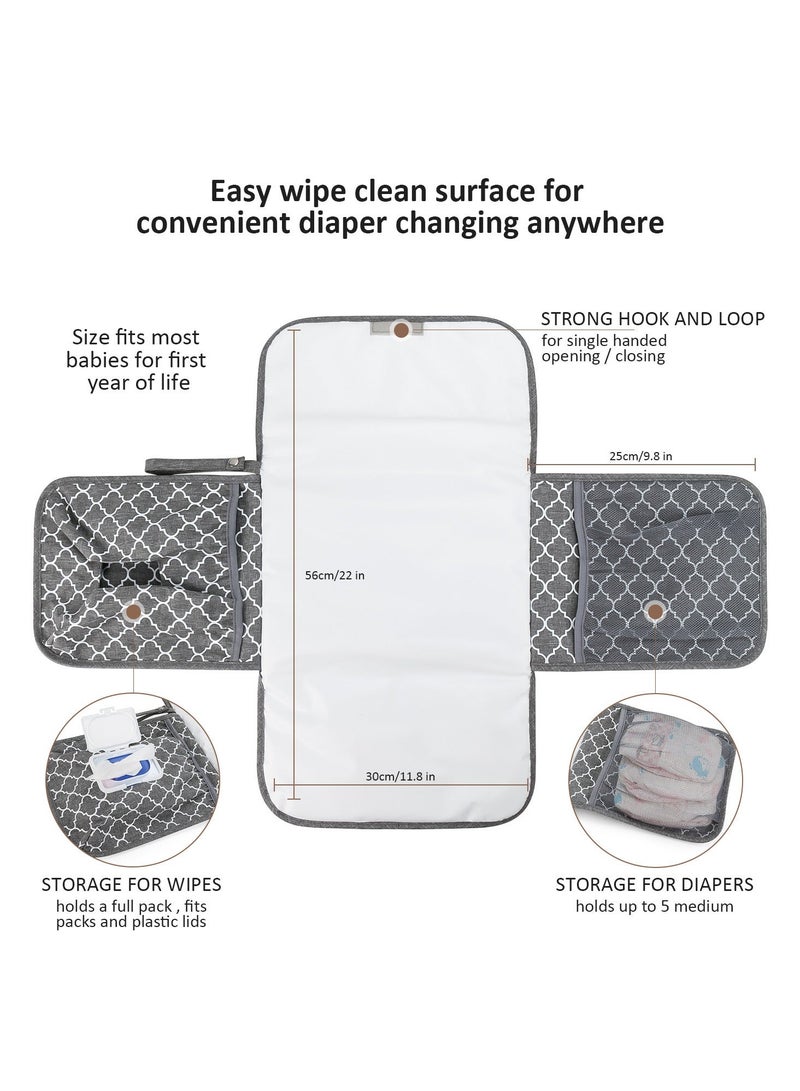RedMapleTEK Foldable Diaper Bag for Going Out, Portable Baby Changing Pad - Image 3