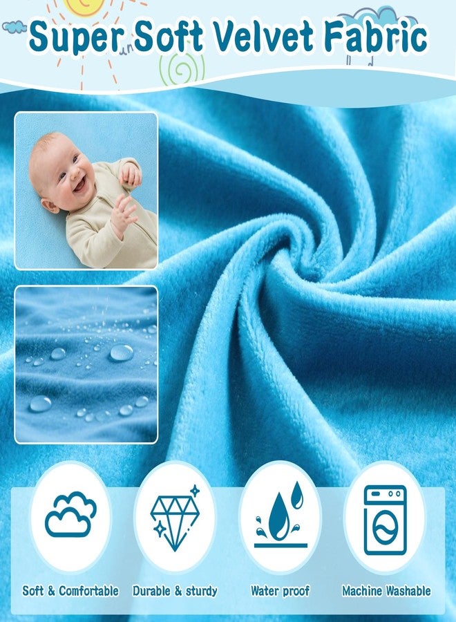omzer Toddler Airplane Bed - Airplane Seat Extender for Kids - Barrier Designed Flyaway Kids Bed Airplane with Pockets - Portable Plane Bed Foot Rest for Flights Travel Essentials Blue - Image 3