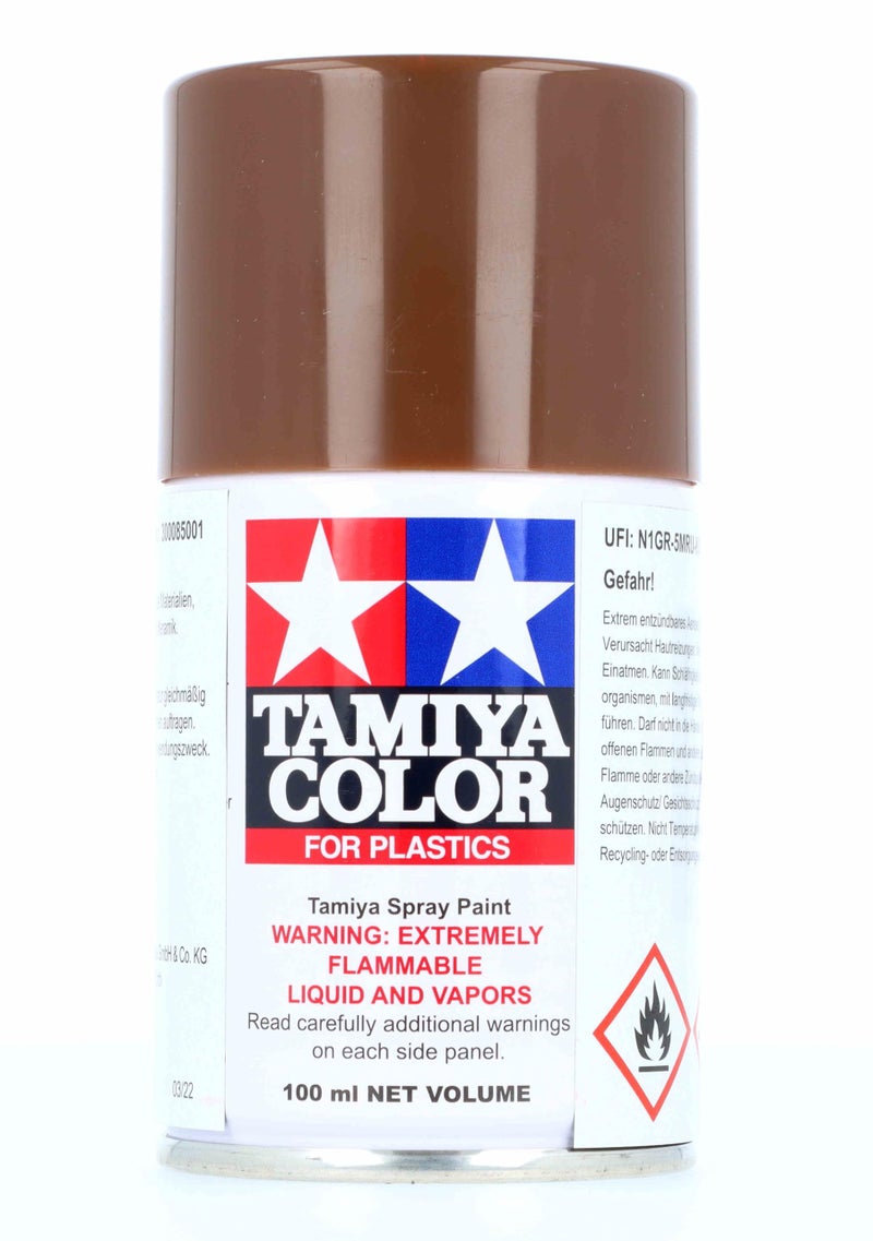 TAMIYA Spray Lacquer TS-1 Red Brown TAM85001 Lacquer Primers & Paints - Image 1