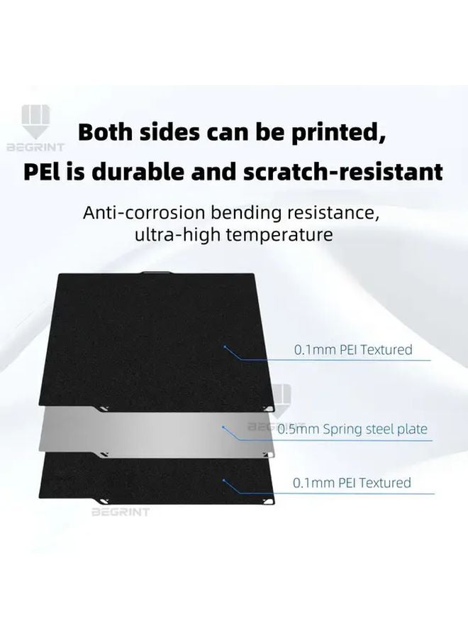 Elegoo Centauri Carbon 3D Printer Heatbed Build Plate 260x271mm PEl Textured Golden Smooth PEO PET Sheet - Image 4