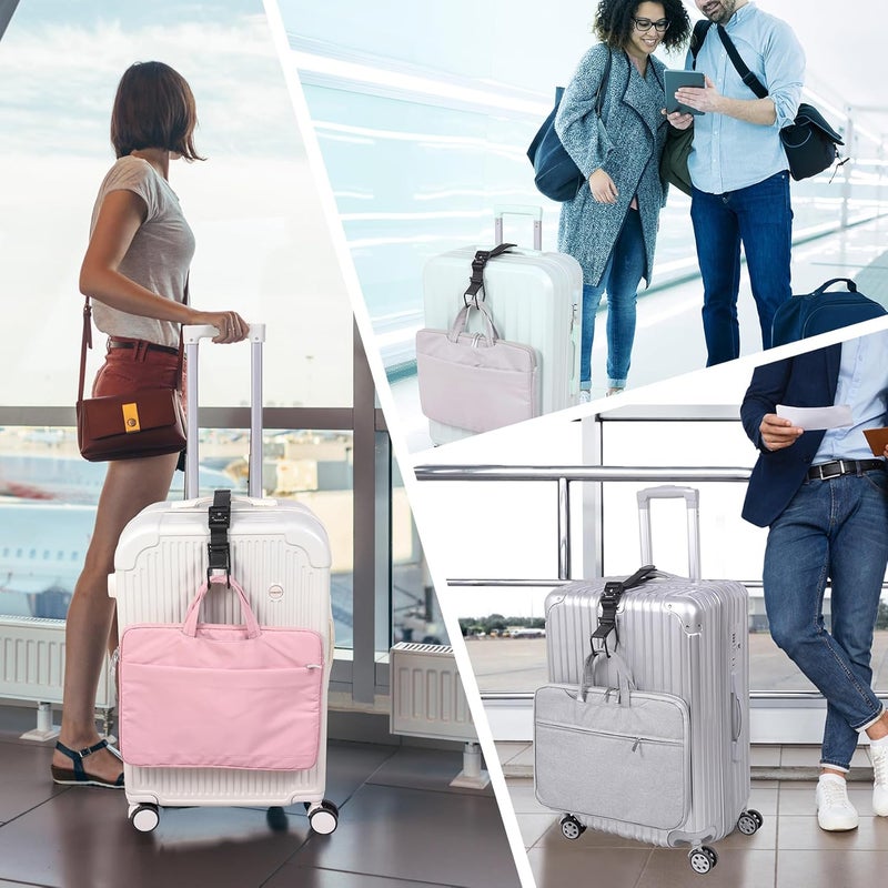 Vigorport Luggage Hook Strap, J Hook for Add a Bag Luggage, Multi Adjustment Bag Strap Hook with Hands Free(Medium Size/Metal Buckle) - Image 5