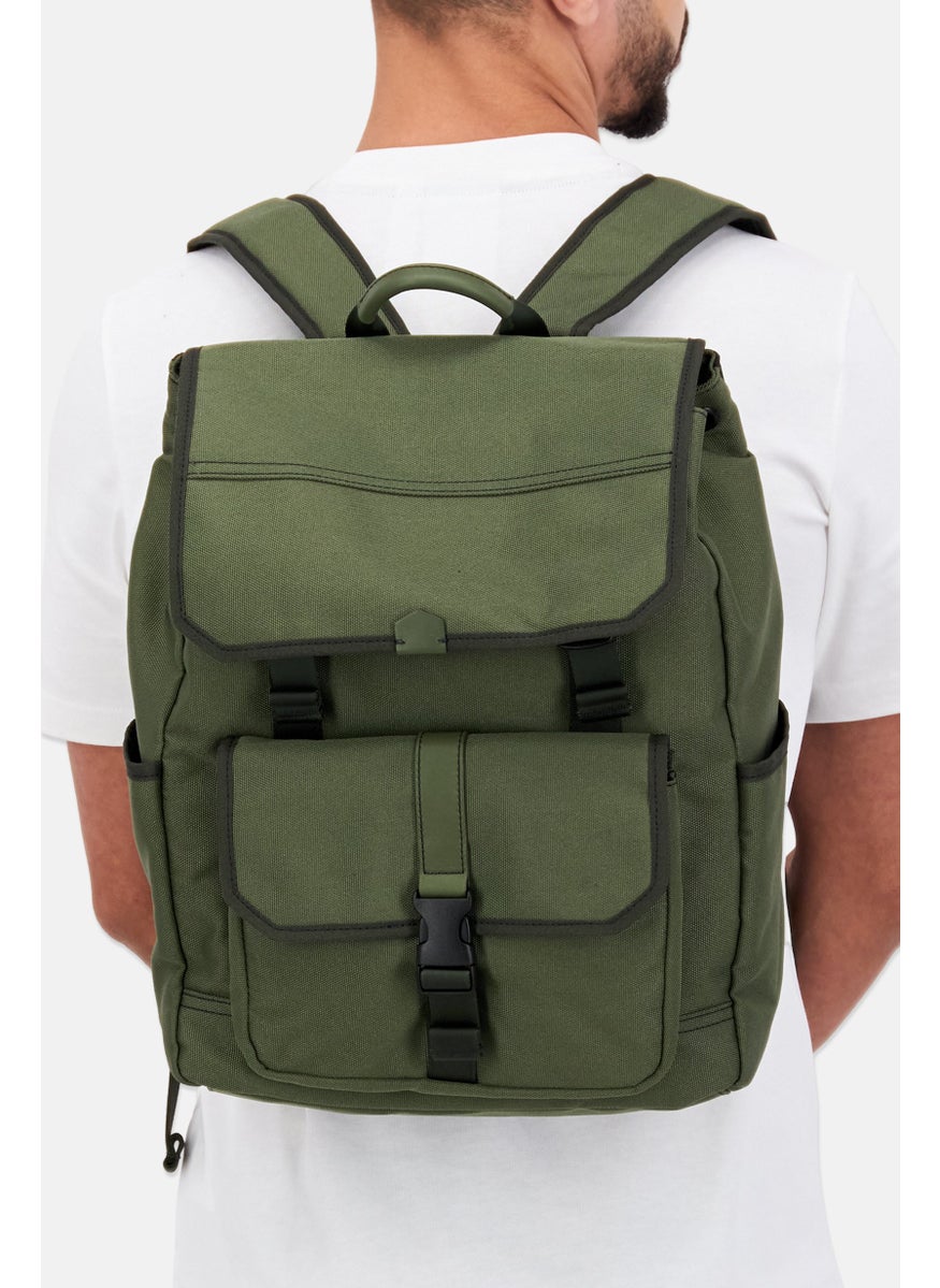 FOSSIL Men Plain Backpack 32 L x 39 H x 13 W cm, Olive  - Image 2