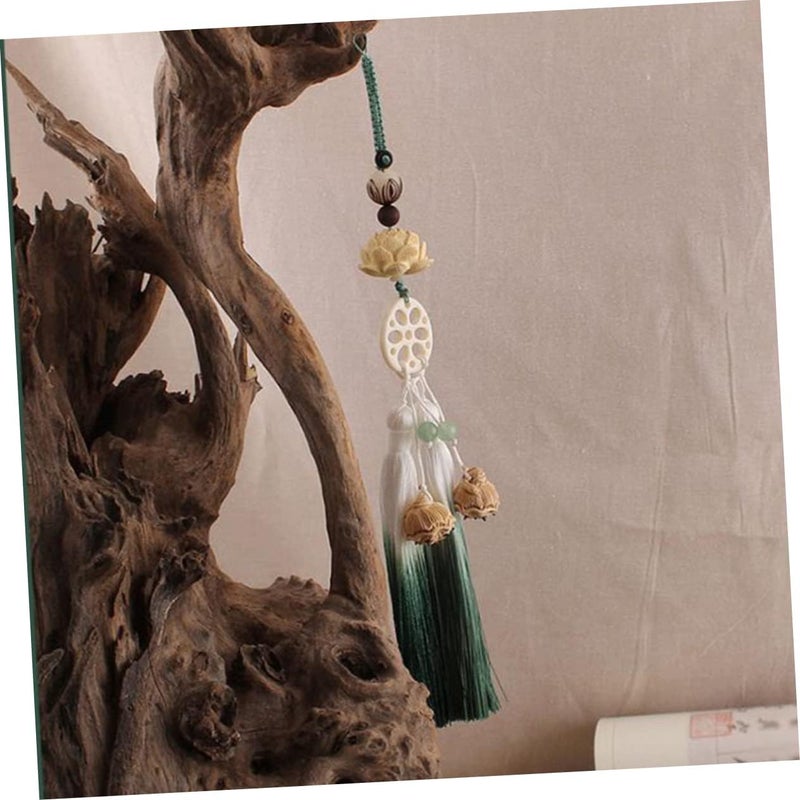 klarako Pendant Decorative Mirror Decoration Car Tassel Ornament Hanging Lotus Pretty Clothes Rear Fashion - Image 5