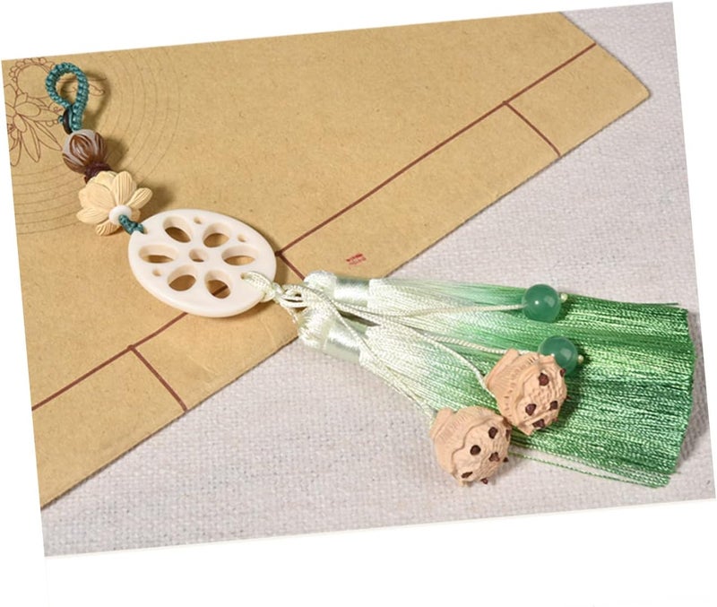 klarako Pendant Decorative Mirror Decoration Car Tassel Ornament Hanging Lotus Pretty Clothes Rear Fashion - Image 4