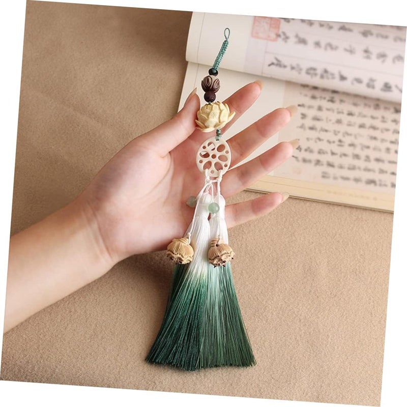 klarako Pendant Decorative Mirror Decoration Car Tassel Ornament Hanging Lotus Pretty Clothes Rear Fashion - Image 3