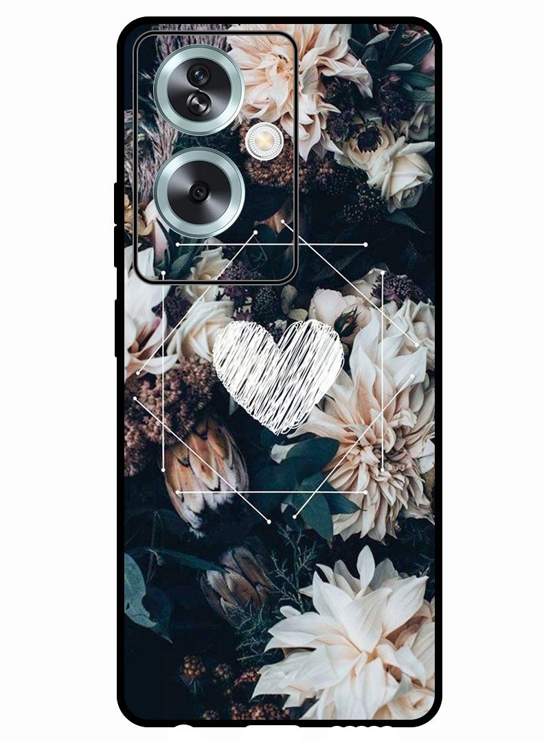 Theodor Protective Case Anti Scratch Shock Proof Bumper Cover For Oppo A79 5G Heart In Center - Image 1