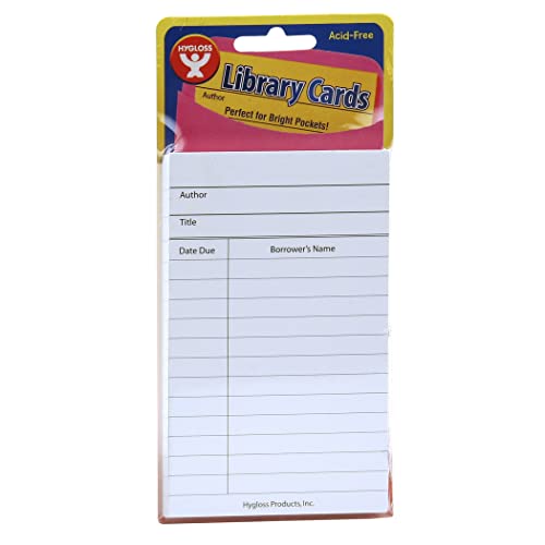 Hygloss Products Library Checkout Cards – White Due Date Note Index Cards - 3 x 5 Inches, 50 Pack - Image 4