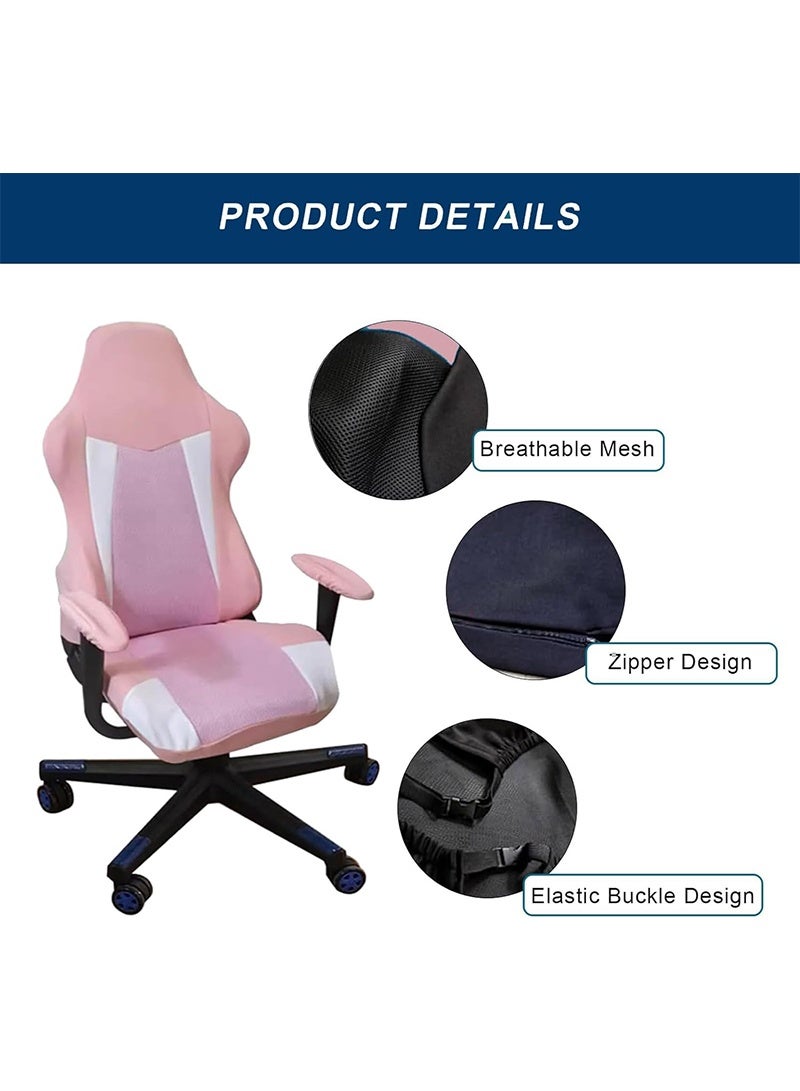 Aikanbo Gaming Chair Cover, 3d Printing Gaming Chair Cover, Stretch Soft Non-Slip Easy To Install Armrest Chair Cover Set For 4 (No Chair) - Image 3