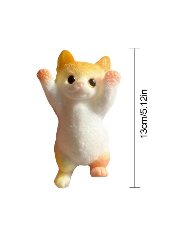 Sensory Squeeze Cat Animal Toy, Soft Stretchy Pinching Doll for Boredom Relief - Image 2