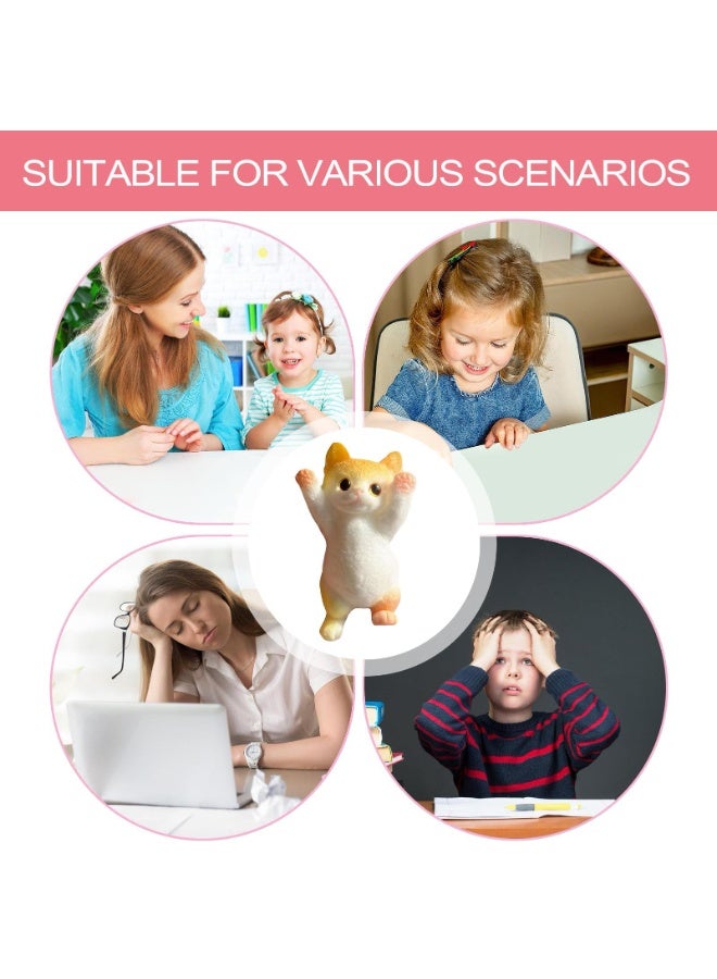 Sensory Squeeze Cat Animal Toy, Soft Stretchy Pinching Doll for Boredom Relief - Image 5