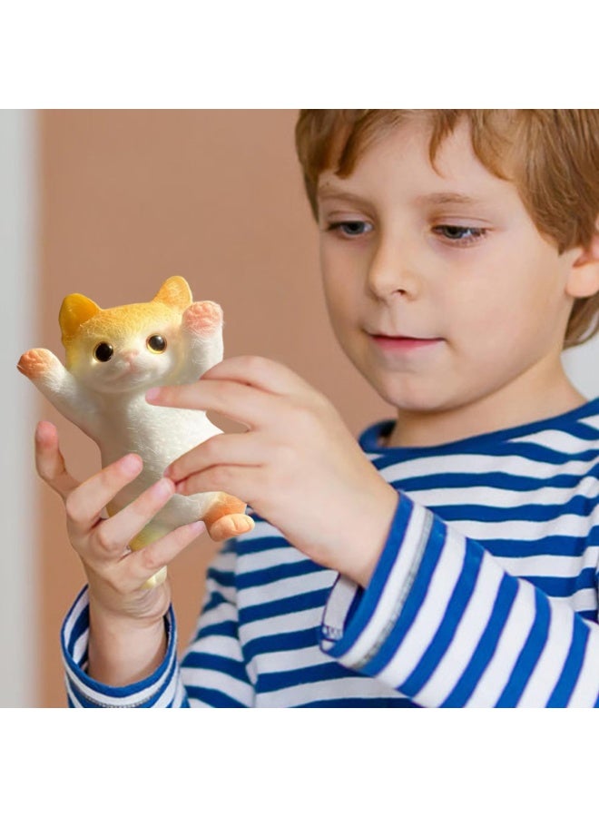 Sensory Squeeze Cat Animal Toy, Soft Stretchy Pinching Doll for Boredom Relief - Image 4