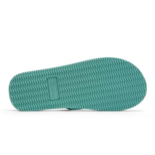 Skechers Womens Courtwald India Turquoise Casual Flip Flops - Image 3