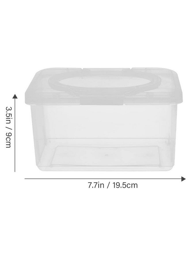 Sewroro 2pcs Wipes Dispenser Transparent Tissue Box Holder Baby Wipe Holder Refillable Wipe Container Case for Home Office - Image 2