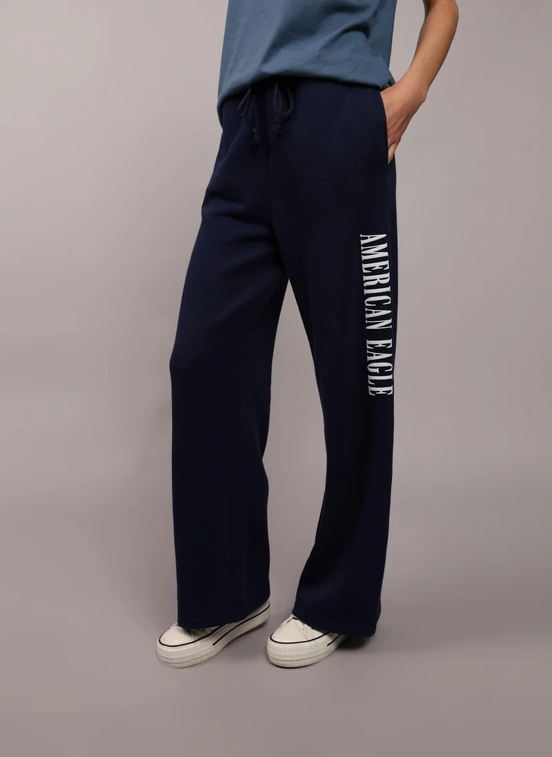 American Eagle High Waist Graphic Sweatpants