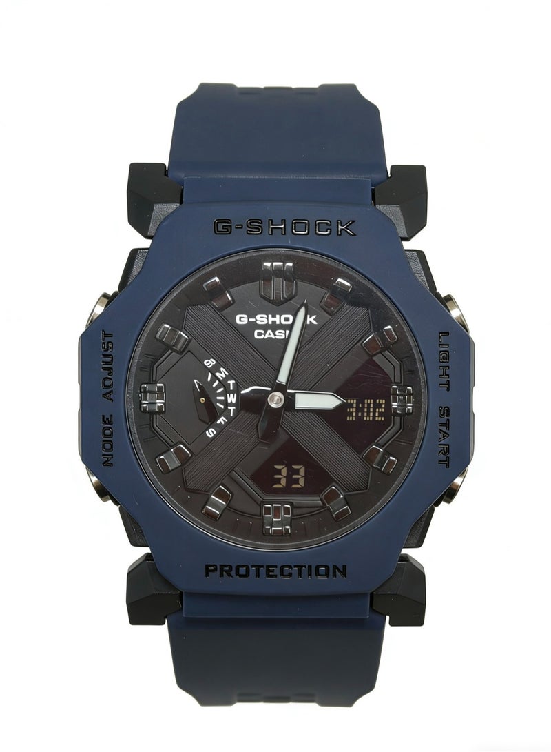 CASIO Casio GA-2300 series 200m waterproof depth Shi Ying movement resin strap Japanese and Korean watches men and women with the same black dial. - Image 1